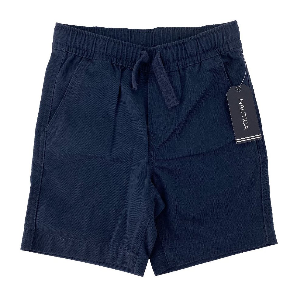 Boys NAUTICA Navy Drawstring Cotton Blend Shorts Size M/M/M (5)